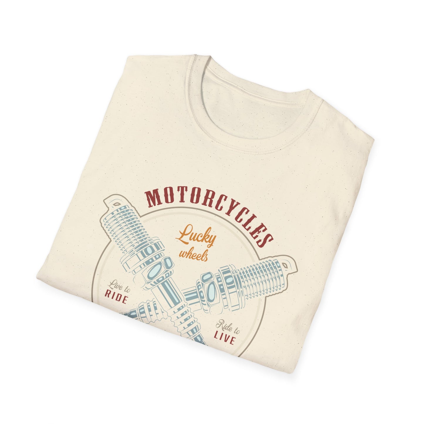 Epic Vintage Motorcycle T-Shirt for Bikers | Live to Ride Spark Plug Mechanic Tee | Bold & Premium Design