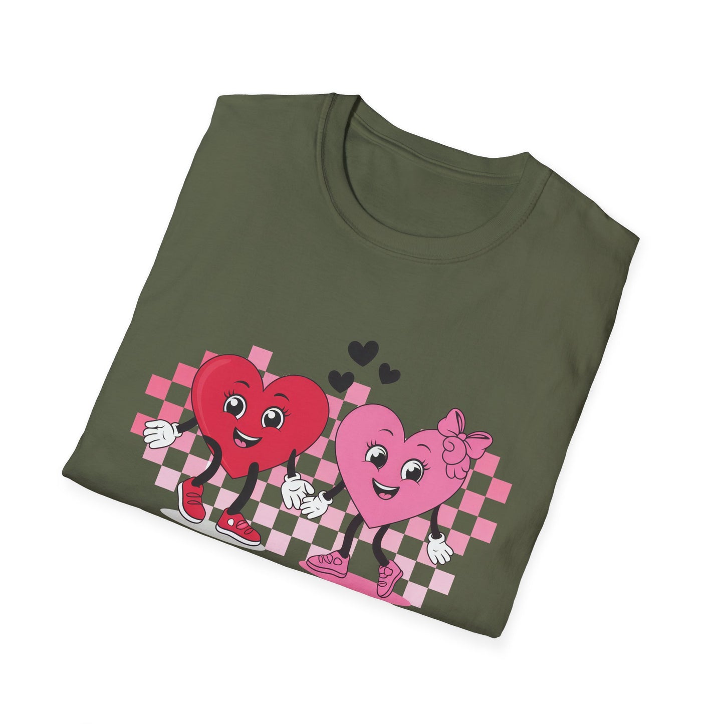 Adorable You + Me = Love Cartoon Hearts T-Shirt - Perfect Romantic Couple's Gift & Valentine's Day Tee