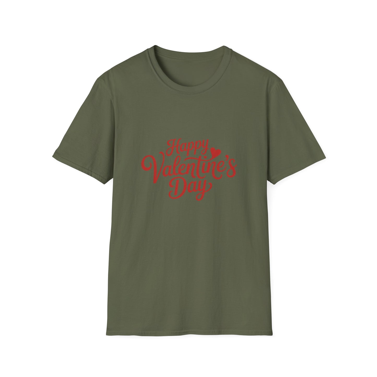 Sweet Happy Valentine's Day T-Shirt | Romantic Love Heart Script Tee Gift for Couples & Sweethearts