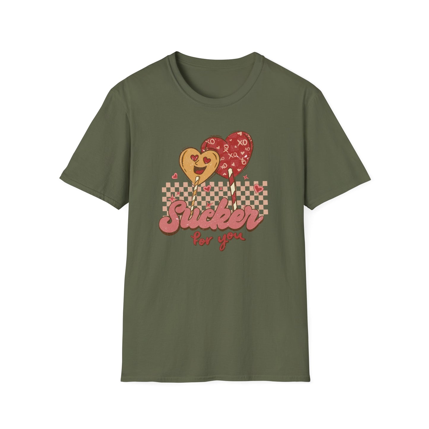 Sweet Sucker for You Retro Lollipop T-Shirt | Adorable Valentine's Day Love Tee Gift