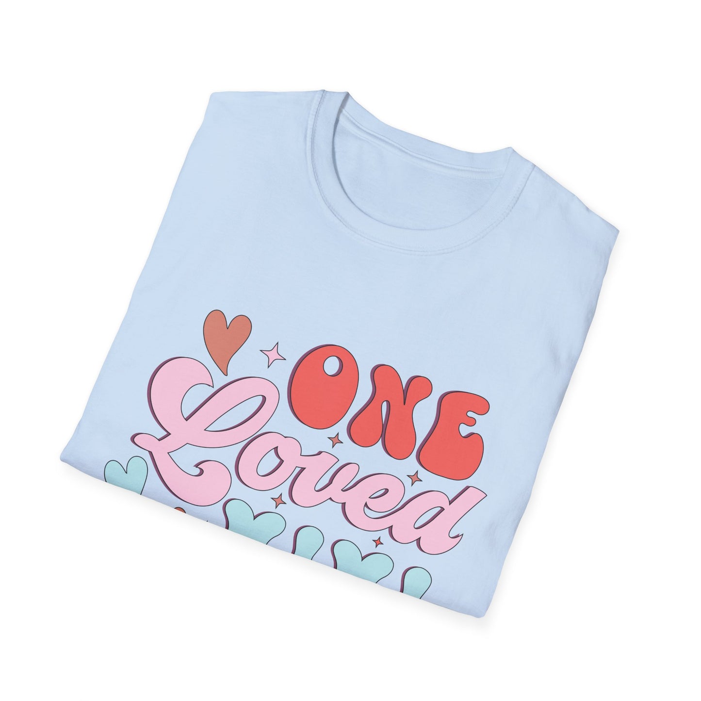 ONE Loved MIMI T-Shirt | Adorable Retro Groovy Grandma Gift | Sweet Mother's Day Grandparent Tee