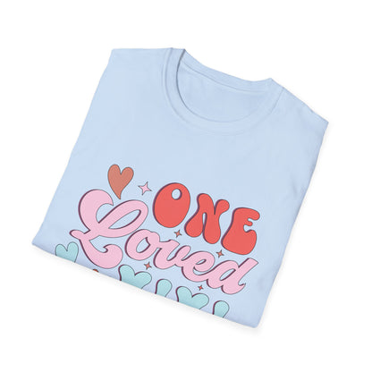 ONE Loved MIMI T-Shirt | Adorable Retro Groovy Grandma Gift | Sweet Mother's Day Grandparent Tee