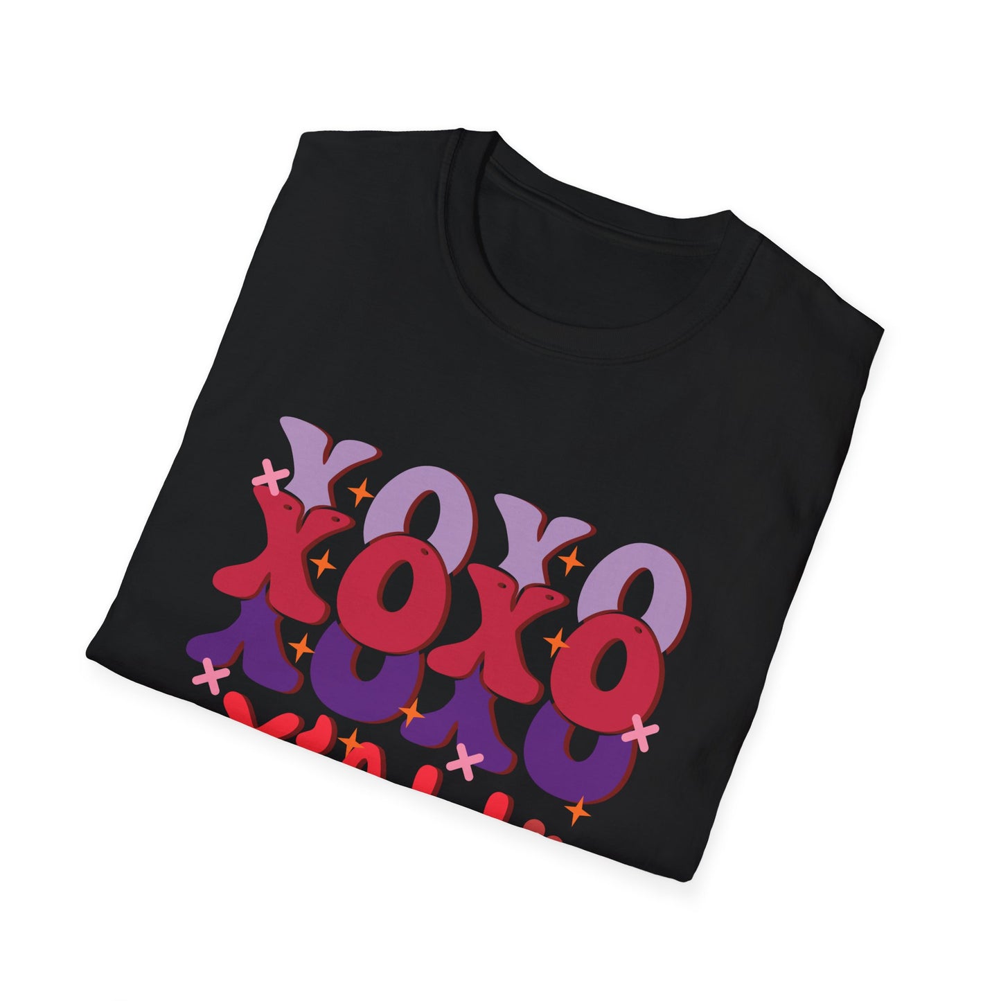 Groovy XOXO Y'all T-Shirt | Retro Valentine's Day Tee | Adorable Southern Love Graphic | Trendy Women's Gift