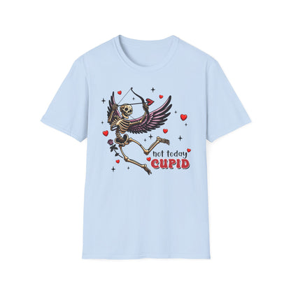 Dark Cupid Skeleton T-Shirt | Edgy Valentine's Day Love Tee | Unique Gothic Romance & Spooky Chic Gift