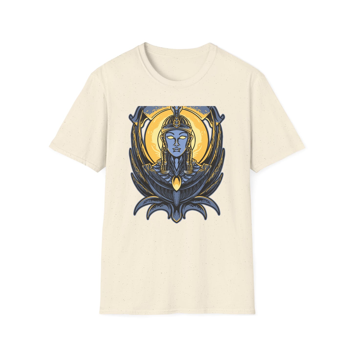 Stunning Egyptian Goddess T-Shirt | Mystic Cobra Queen Design Tee with Ancient Aura & Glowing Eyes for History Buffs