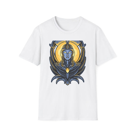 Stunning Egyptian Goddess T-Shirt | Mystic Cobra Queen Design Tee with Ancient Aura & Glowing Eyes for History Buffs