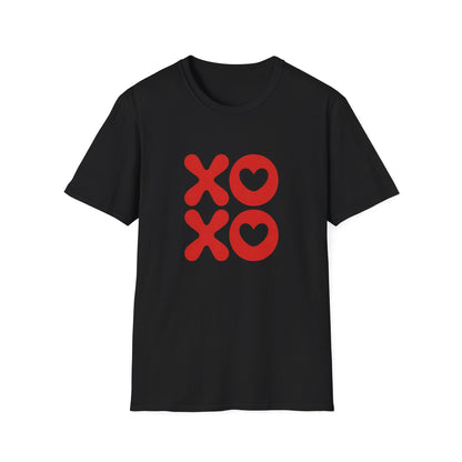 Sweet XOXO Hugs & Kisses Heart T-Shirt | Express Your Love with This Adorable Couple's Tee | Perfect Valentine's Day Gift