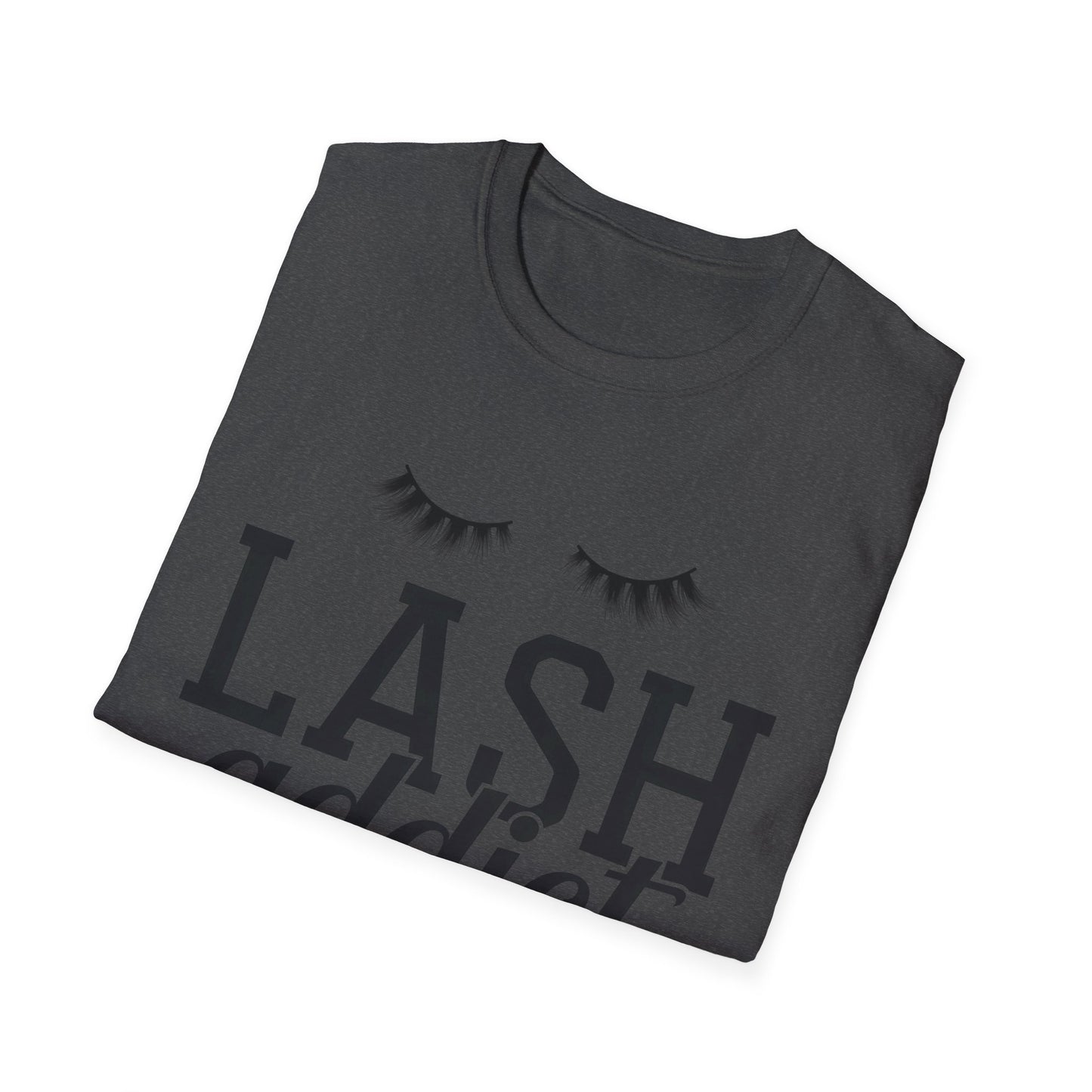 Obsessed Lash Addict Club T-Shirt | Chic Glam Beauty Queen Tee for Lash Techs & Makeup Artists