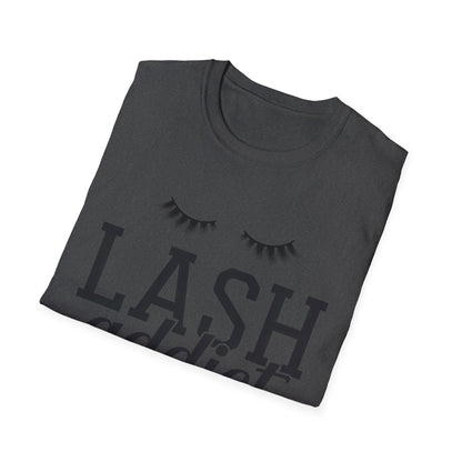 Obsessed Lash Addict Club T-Shirt | Chic Glam Beauty Queen Tee for Lash Techs & Makeup Artists