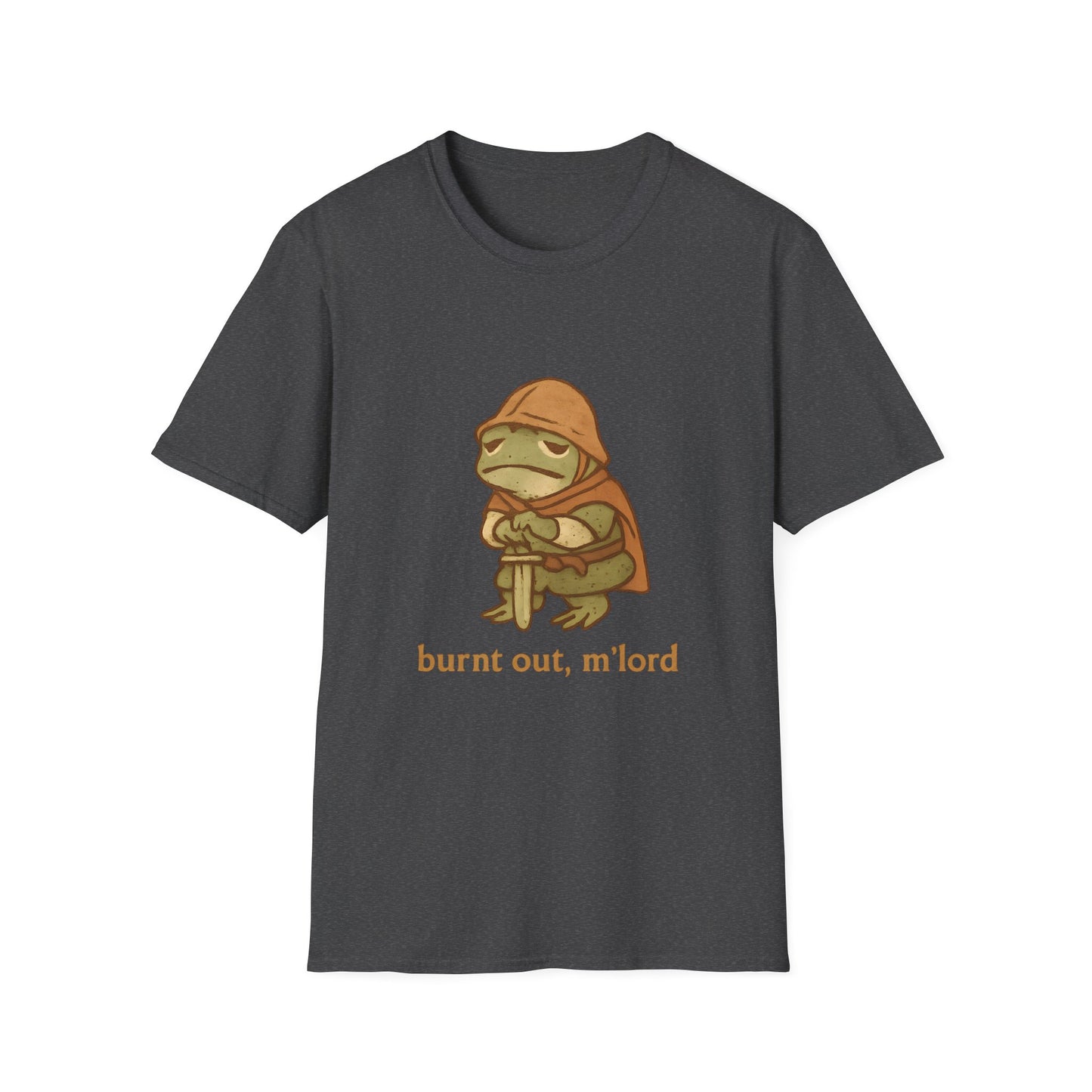 Burnt Out, M’Lord Frog Knight Tee