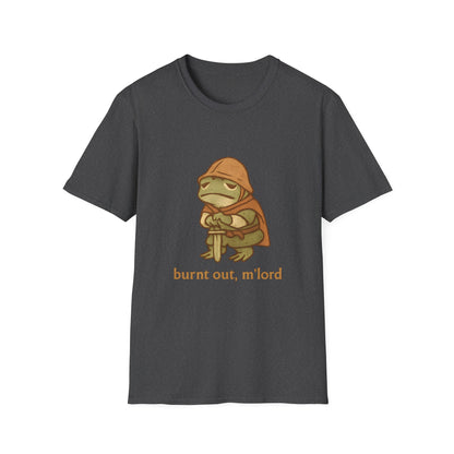 Burnt Out, M’Lord Frog Knight Tee
