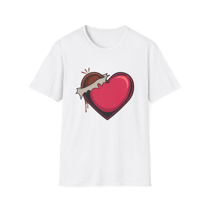 Irresistible Chocolate Heart T-Shirt | Sweet Love & Delicious Dessert Graphic Tee | Perfect Valentine's Day Gift