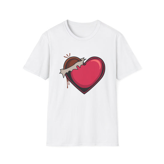 Irresistible Chocolate Heart T-Shirt | Sweet Love & Delicious Dessert Graphic Tee | Perfect Valentine's Day Gift