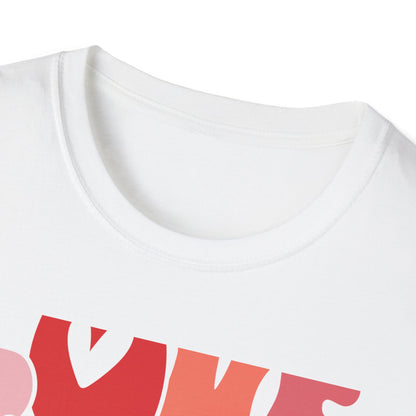 Groovy LOVE Vibes T-Shirt for Women | Trendy Retro Heart Tee | Spread Positivity & Style | Perfect Valentine's Day Gift