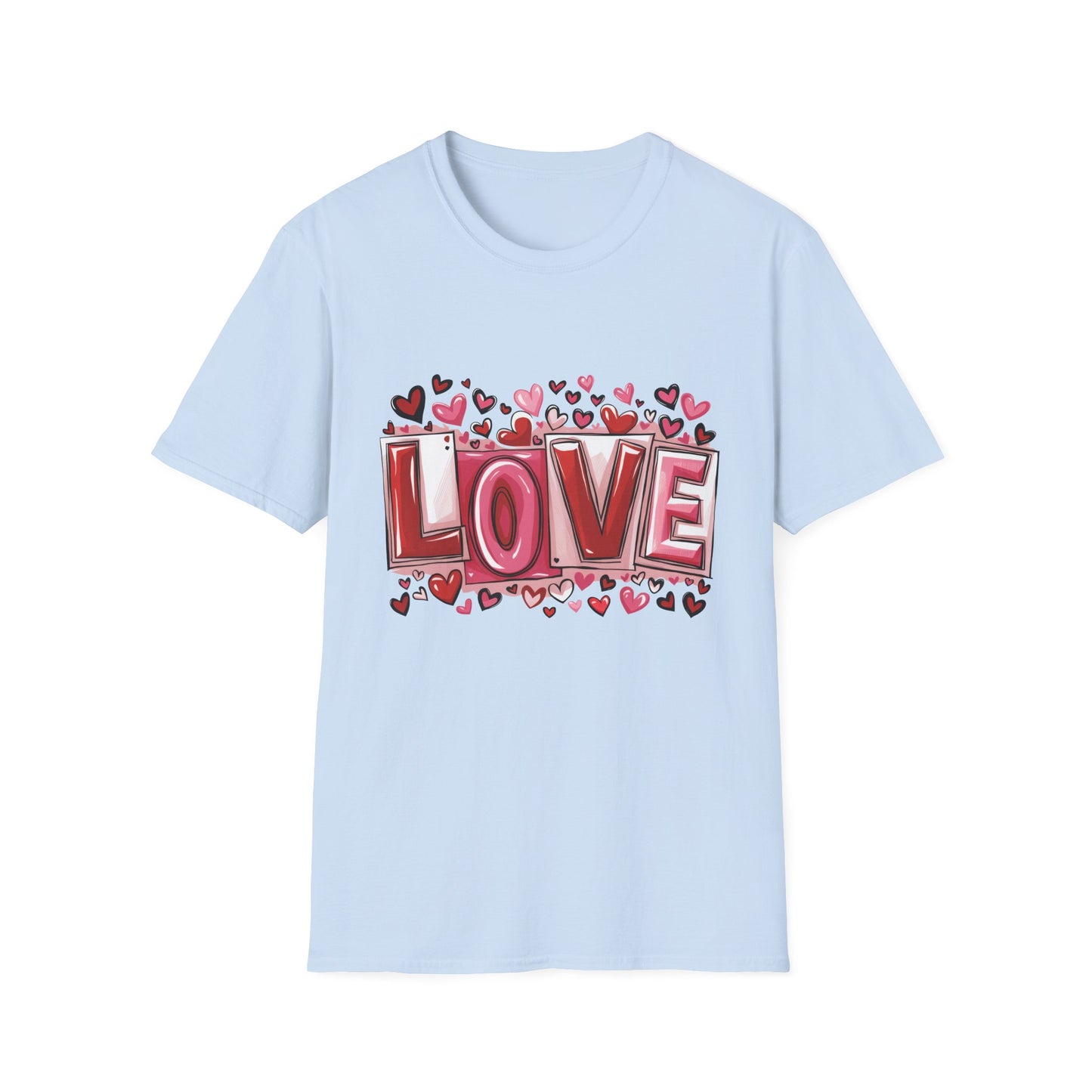 Charming LOVE Hearts T-Shirt | Perfect Valentine's Day & Anniversary Gift | Express Your Love Sweet Design Tee