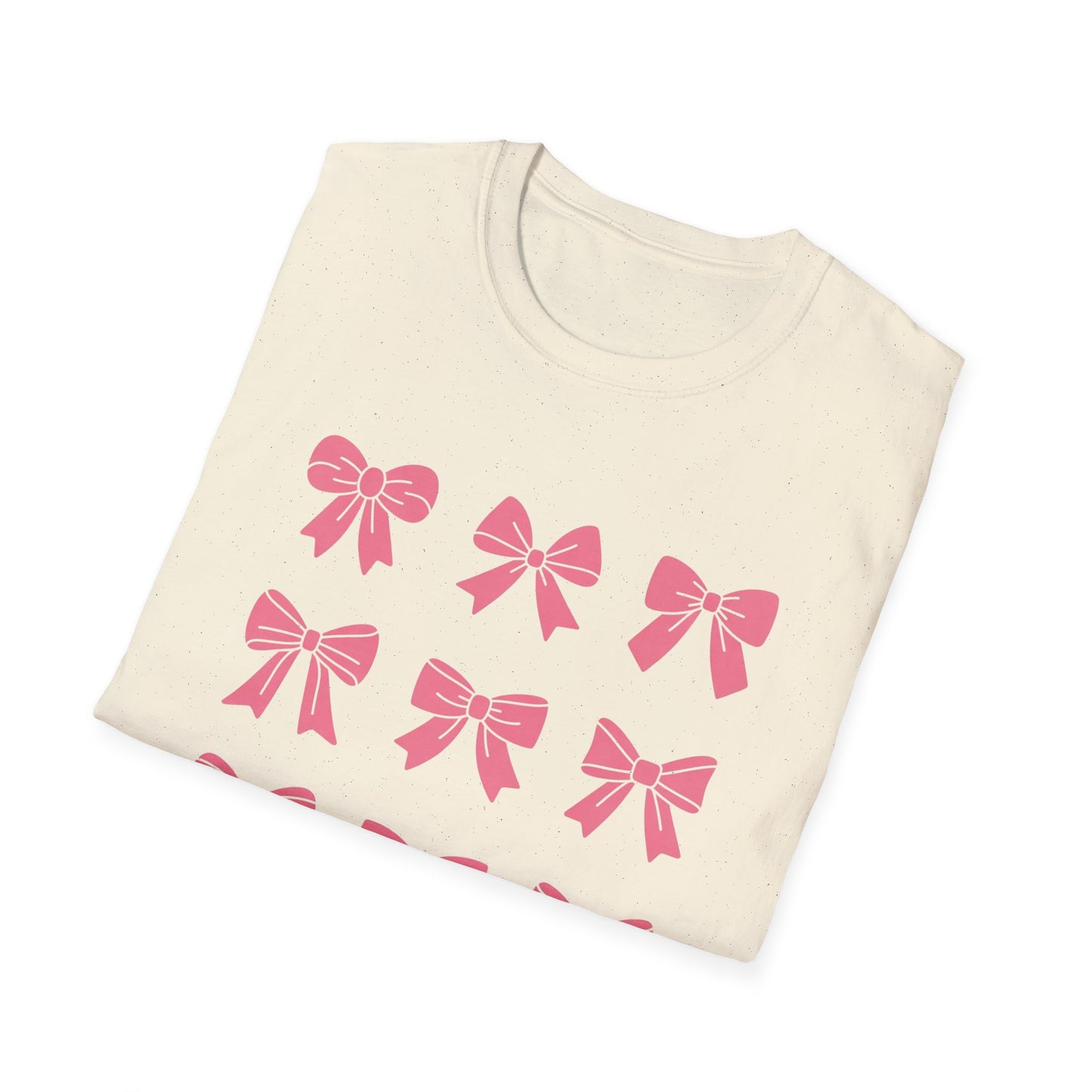 Charming Pink Bows T-Shirt | Adorable Coquette Aesthetic Tee for Women & Girls | Sweet Girly Fashion Top Gift