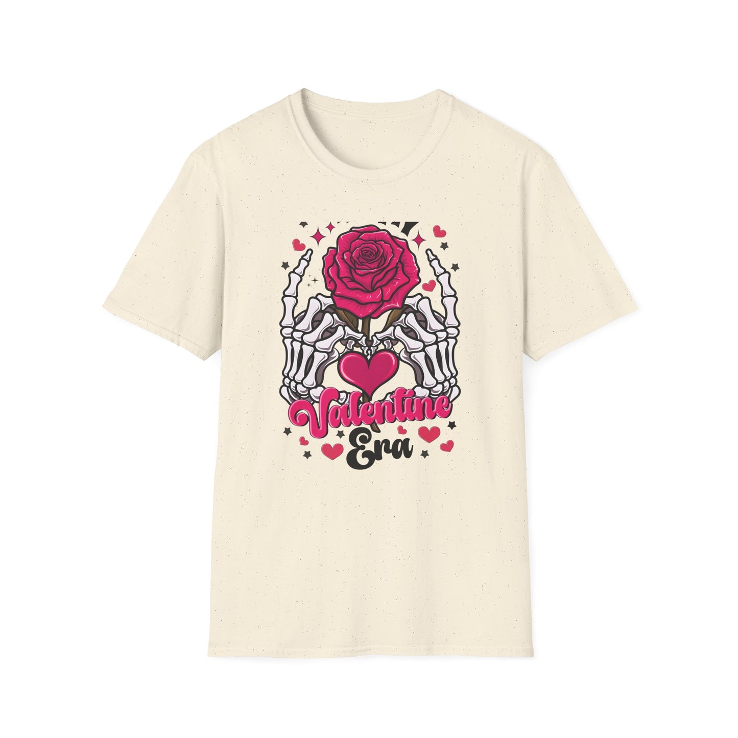 Spooky Sweet Skeleton Hands Rose Valentine T-Shirt | Unique Gothic Romantic Love Tee Gift for Him Her | Trendy Heart Apparel
