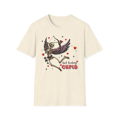 Dark Cupid Skeleton T-Shirt | Edgy Valentine's Day Love Tee | Unique Gothic Romance & Spooky Chic Gift