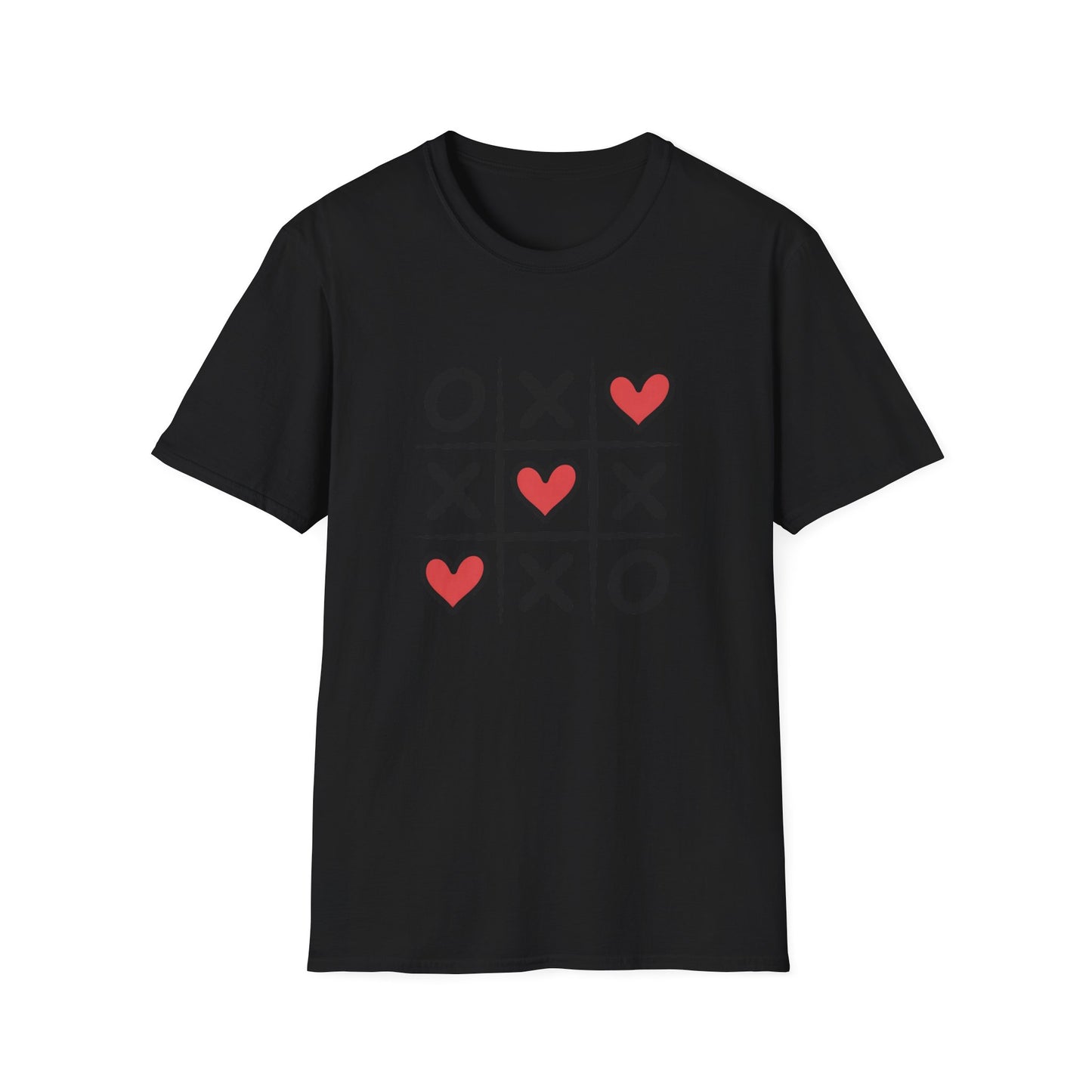 Adorable Tic Tac Toe Love Wins T-Shirt | Sweet Hearts Valentine's Day Tee for Couples & Romantics | Unique Gift Idea
