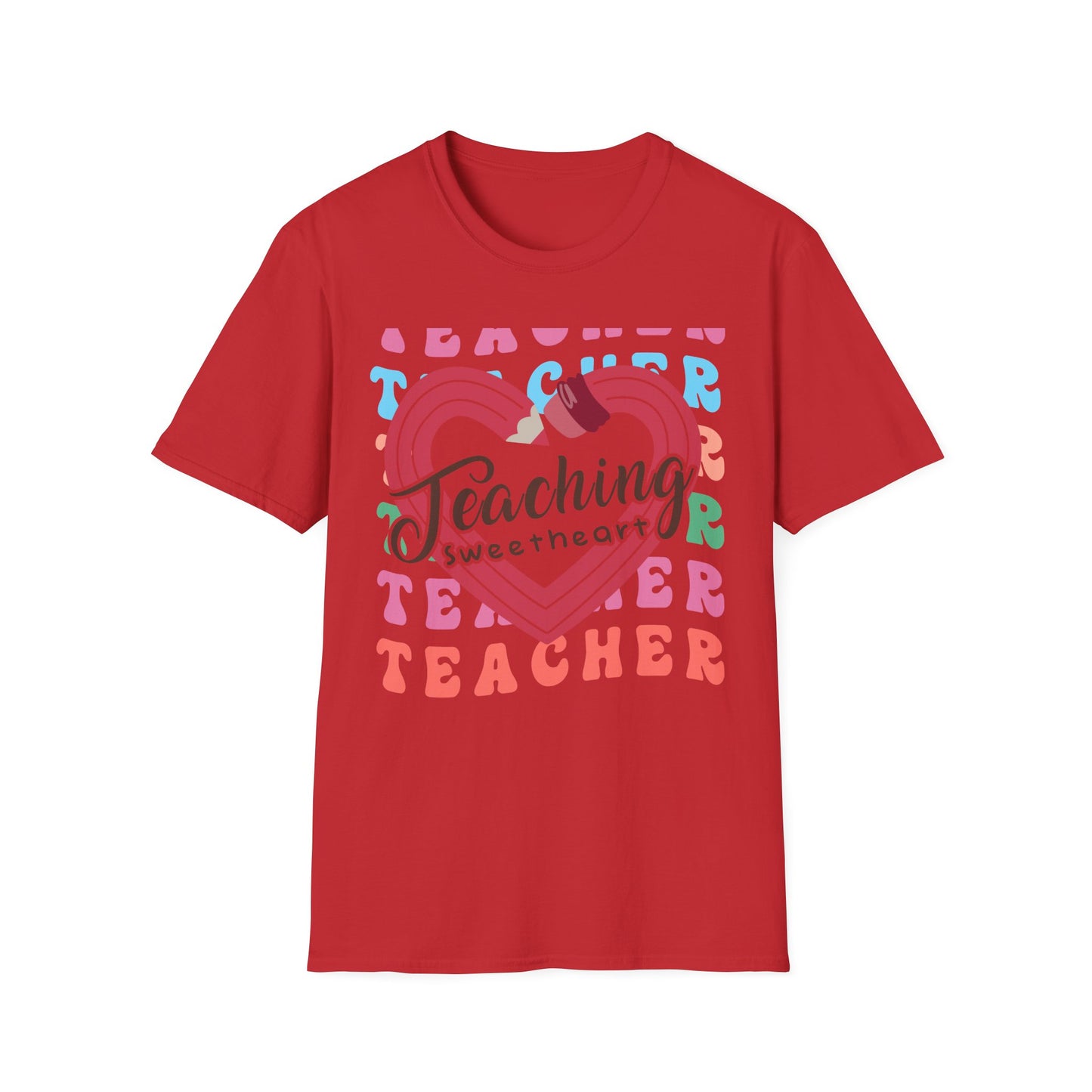 Groovy Teaching Sweetheart T-Shirt | Adorable Teacher Appreciation Tee | Perfect Gift for Educators & Mentors