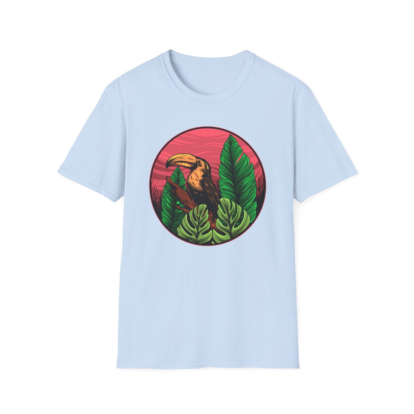 Vibrant Toucan Tropical T-Shirt: Exotic Jungle Bird Tee for Nature Lovers | Stunning Summer Vacation Apparel