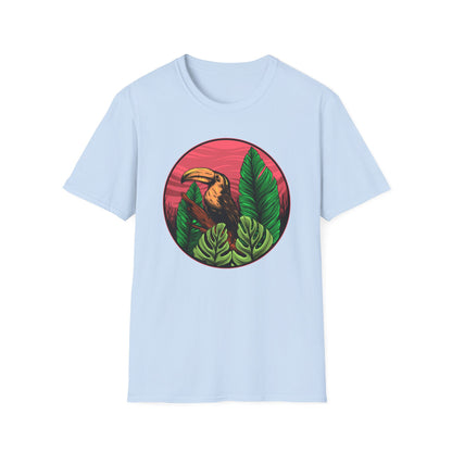 Vibrant Toucan Tropical T-Shirt: Exotic Jungle Bird Tee for Nature Lovers | Stunning Summer Vacation Apparel
