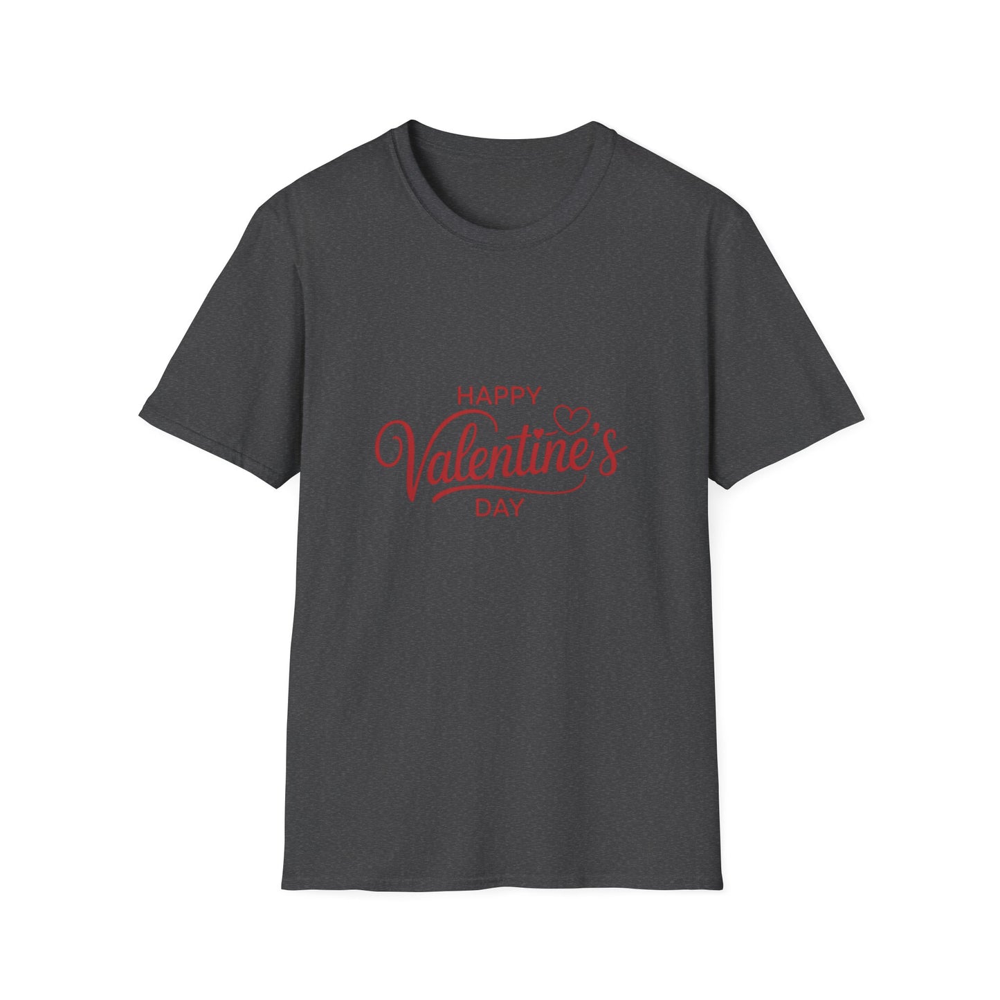 Celebrate Love: Happy Valentine's Day T-Shirt | Romantic Script Heart Design Tee for Sweethearts | Perfect Gift