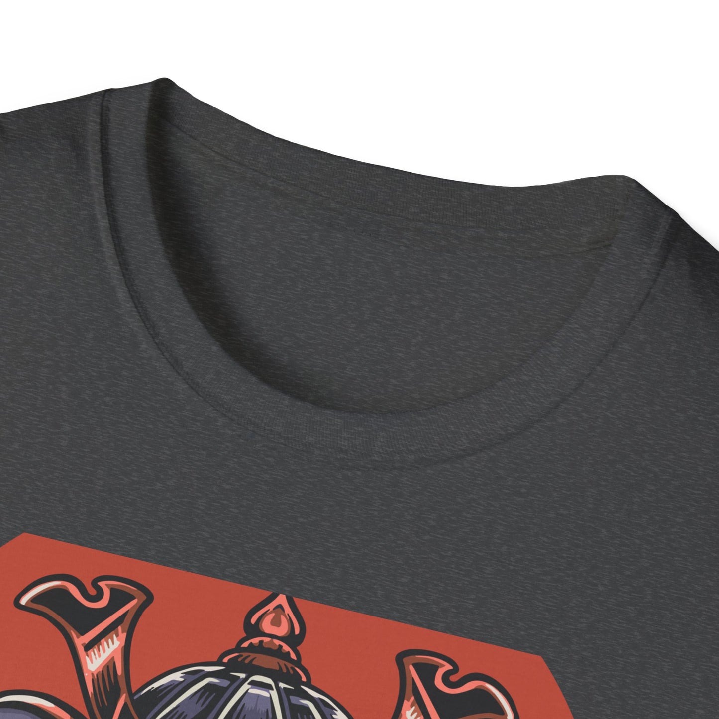 Dominant Samurai Wolf T-Shirt | Fierce Japanese Warrior Beast Kabuto Design | Men's Unique Graphic Tee