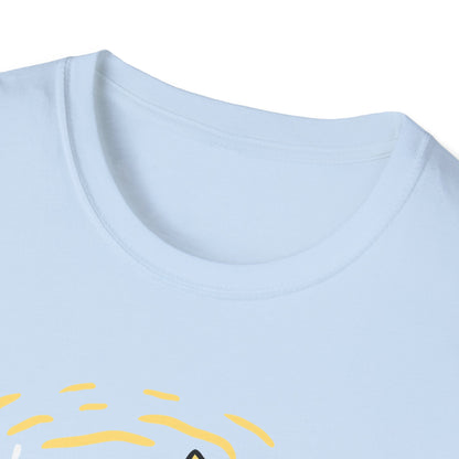 Radiant Half Sunflower T-Shirt | Unique Hand-Drawn Floral Tee for Sunny Vibes & Nature Lovers