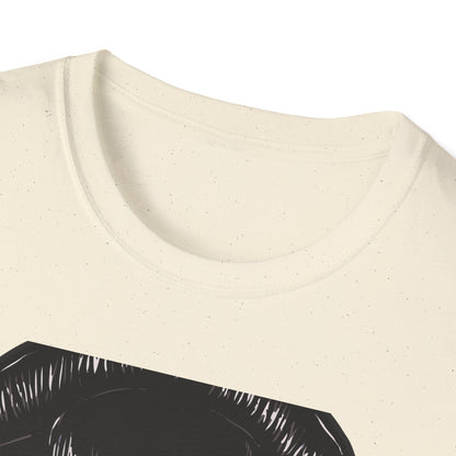 Fierce Hannya Mask T-Shirt | Striking Japanese Oni Demon Warrior Tee with Blade | Bold Traditional Art Statement Shirt