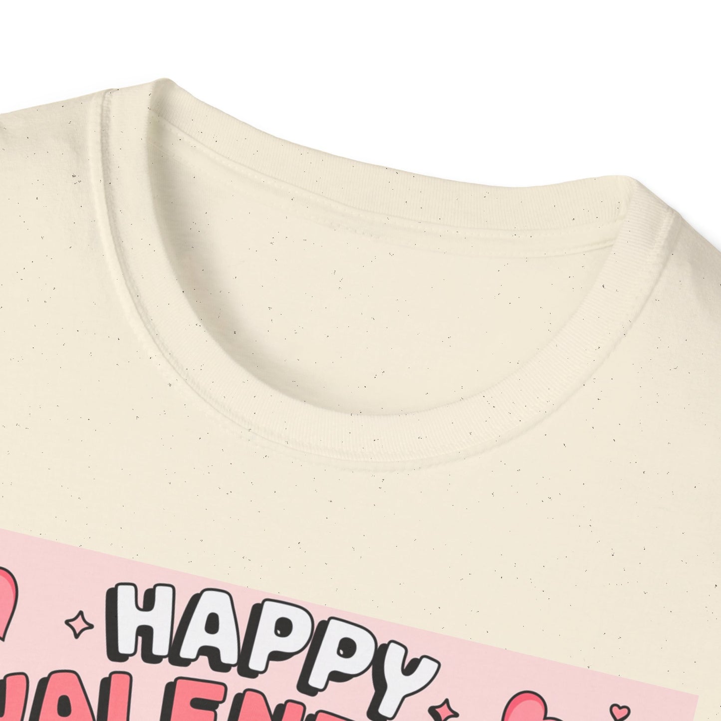 Happy Valentine's Day Floral T-Shirt | Retro Hearts & Daisy Bouquet Tee | Sweet Romantic Gift Idea