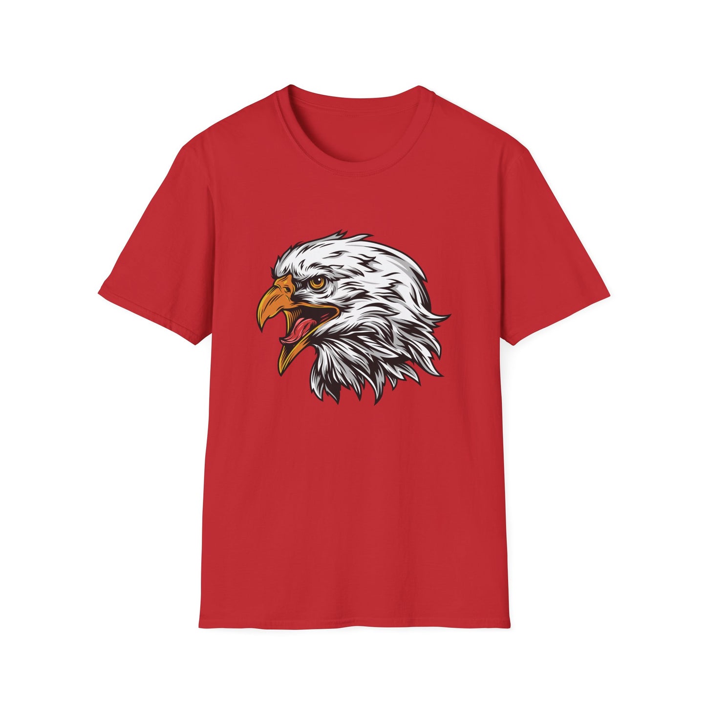 Fierce Screaming Eagle Head T-Shirt - Majestic Bald Eagle Graphic Tee for Wildlife Lovers & Patriots | Bold Animal Print Apparel