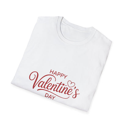 Sweet Happy Valentine's Day T-Shirt | Charming Love Heart Tee | Romantic Gift for Couples & Her