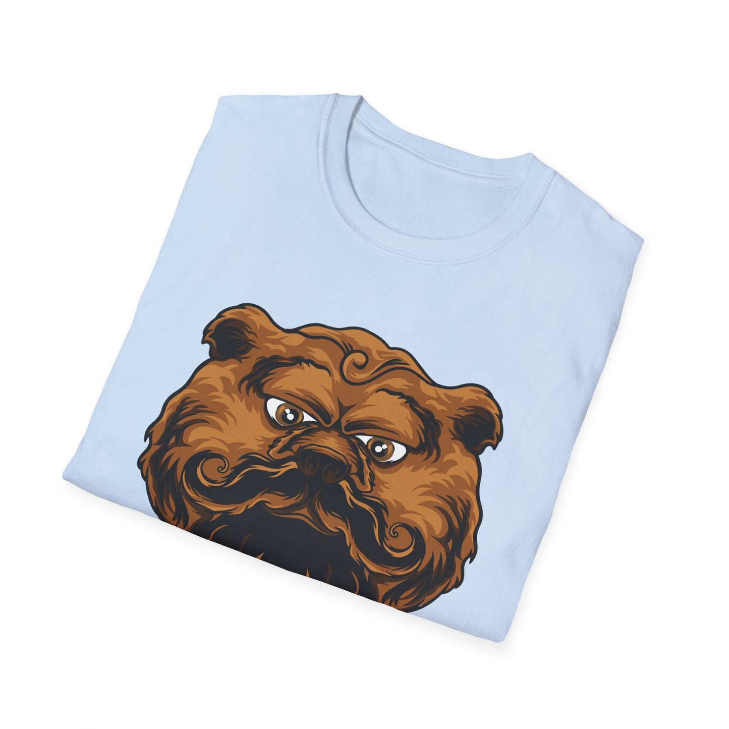 Dapper Grumpy Bear T-Shirt | Fierce Gentleman Animal Lover Tee | Unique Mustache Beard Design Gift