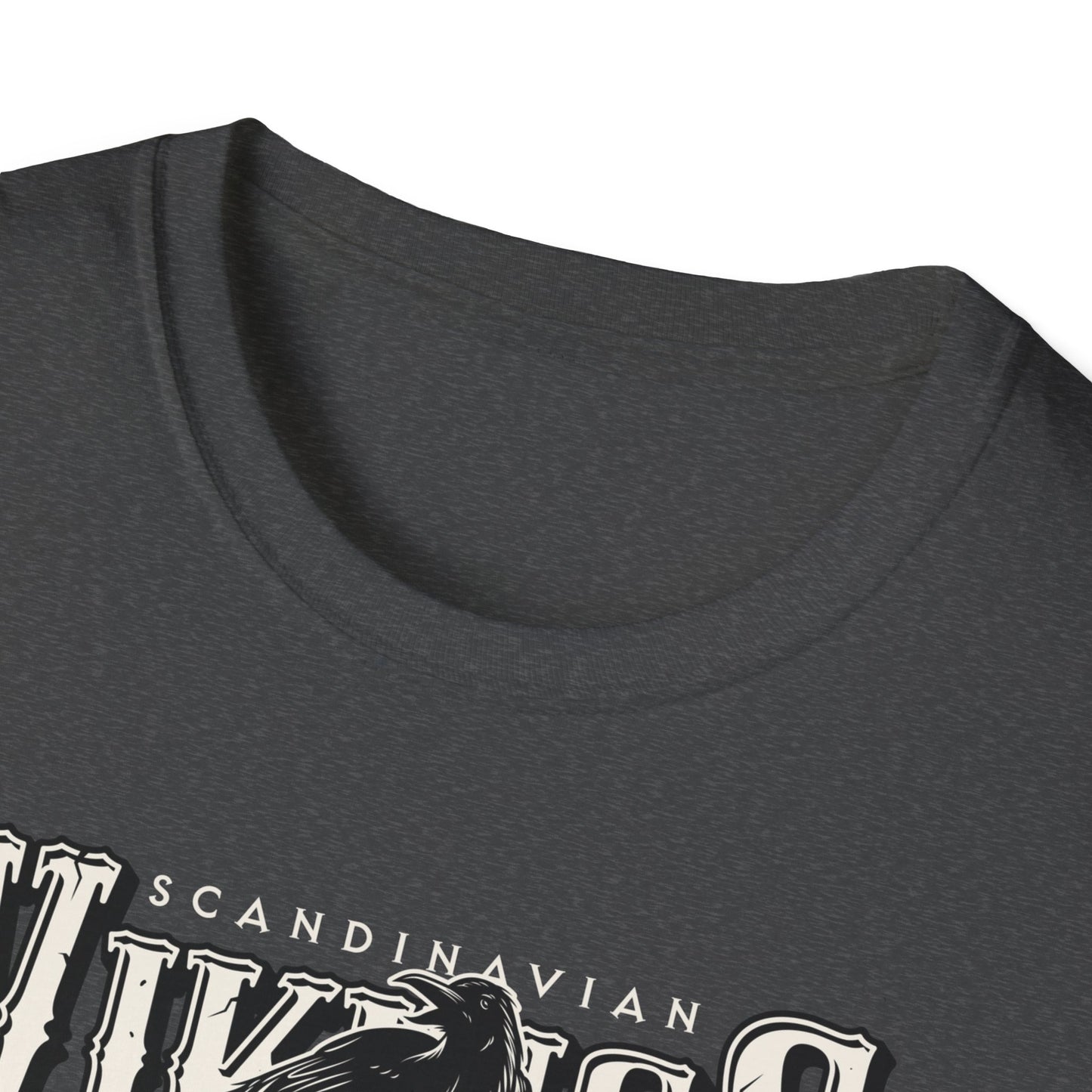 Epic Norse Viking Valhalla T-Shirt with Odin's Raven & Shield | Powerful Scandinavian Mythology Tee