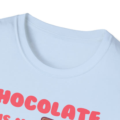 Charming Retro 'Chocolate is My Valentine' T-Shirt - Sweet Foodie & Galentine's Day Gift Tee