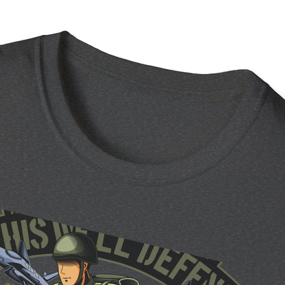 Epic American Soldier "This We'll Defend" T-Shirt | Vintage 1965 Military Veteran Patriot USA Tee