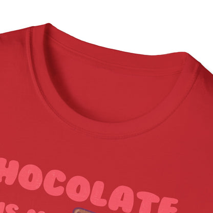 Charming Retro 'Chocolate is My Valentine' T-Shirt - Sweet Foodie & Galentine's Day Gift Tee