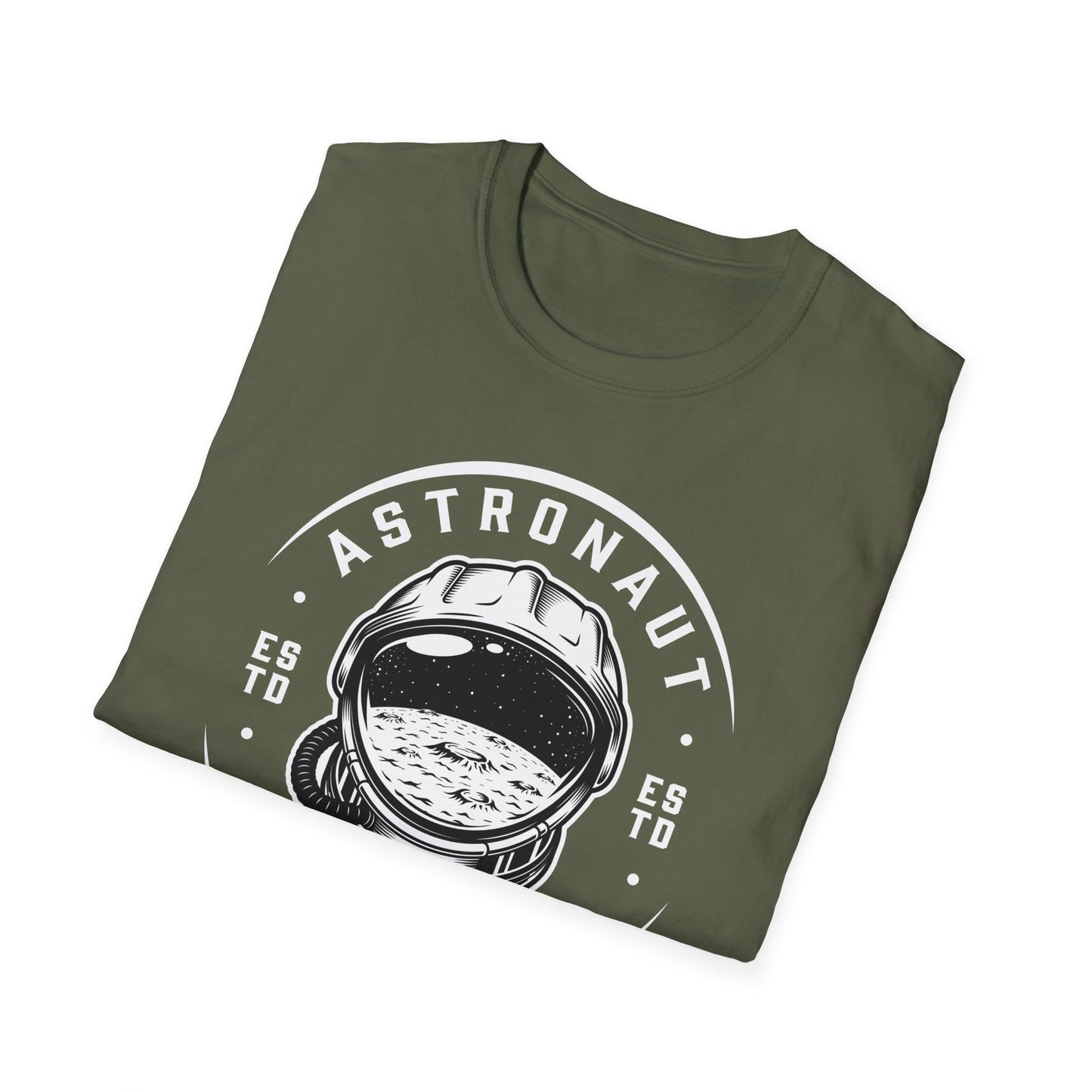Epic Space Explorer Astronaut Helmet T-Shirt | Cosmic Moon & Stars Design Tee for Sci-Fi Lovers & Dreamers