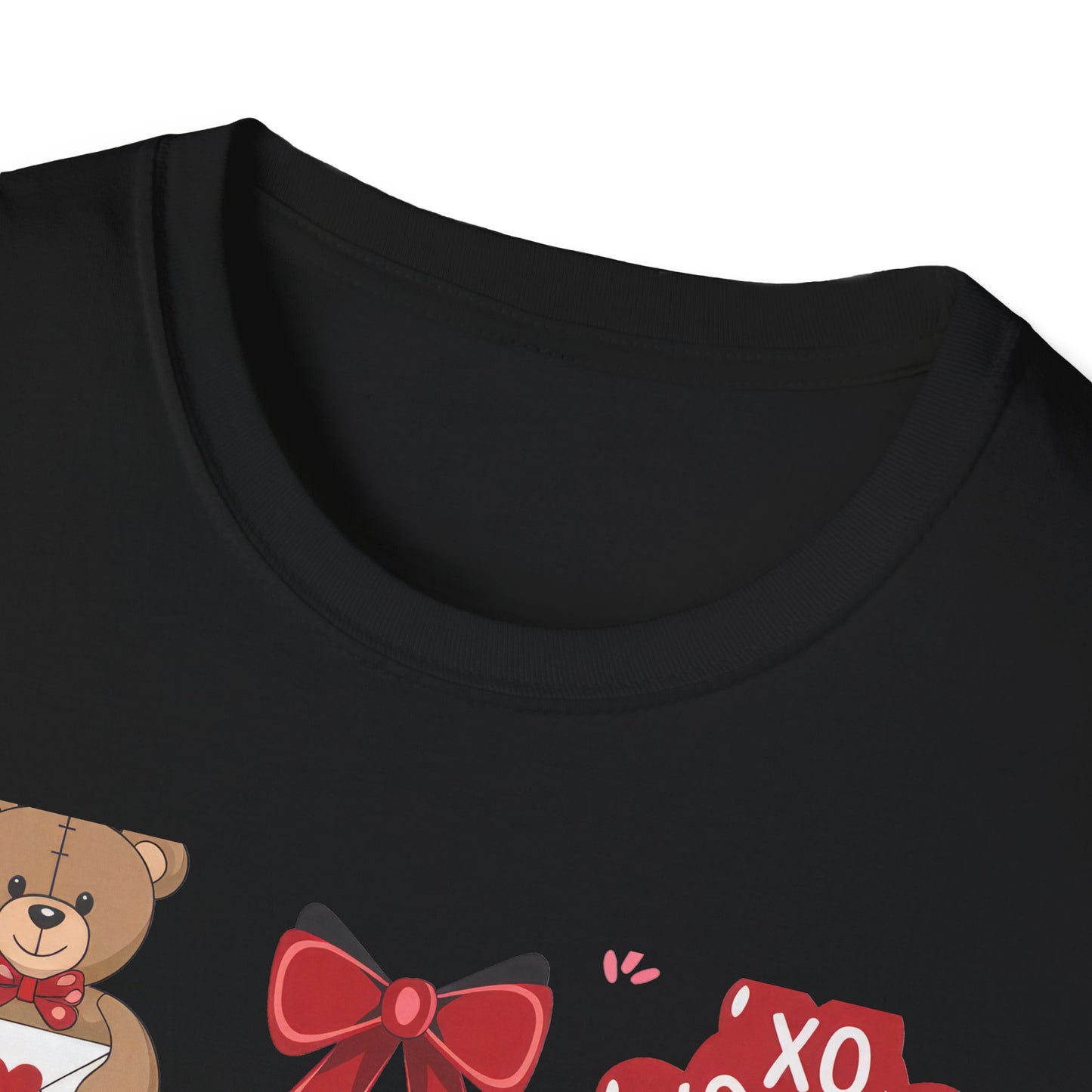 Adorable Valentine's Day Love T-Shirt | Cute Teddy Bear XOXO Heart Balloons & Sweet Treats Tee | Perfect Romantic Gift for Her