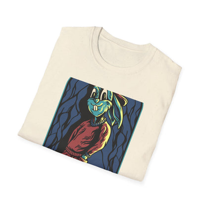 Cool Hip Hop Rabbit T-Shirt | Trendy Streetwear Bunny Tee | Vibrant Urban Animal Design | Unique & Awesome Unisex Apparel
