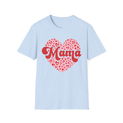 Chic Mom Leopard Heart T-Shirt | Adorable Mama Tee Gift | Perfect Mother's Day & Everyday Love Top