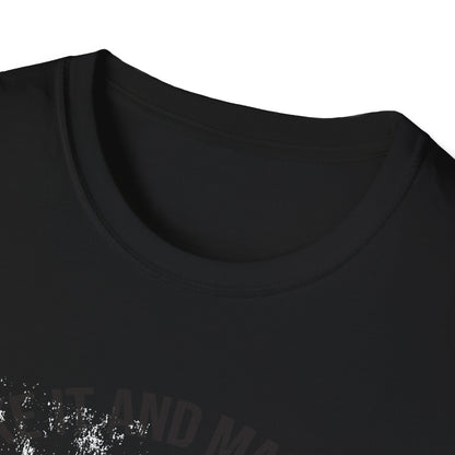 Fake It And Make It Skull T-Shirt - Edgy Cracked Smiley Grunge Aesthetic Tee for Bold Style & Motivation