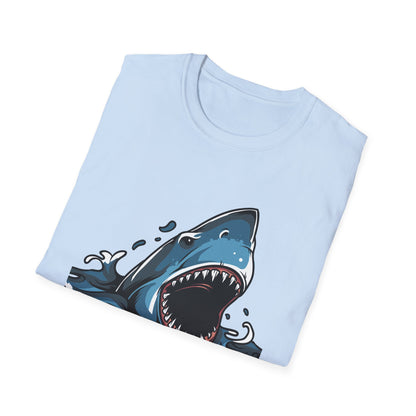 Fierce Great White Shark Attack T-Shirt | Epic Ocean Predator Tee for Marine Life Lovers | Bold & Dynamic Graphic Apparel