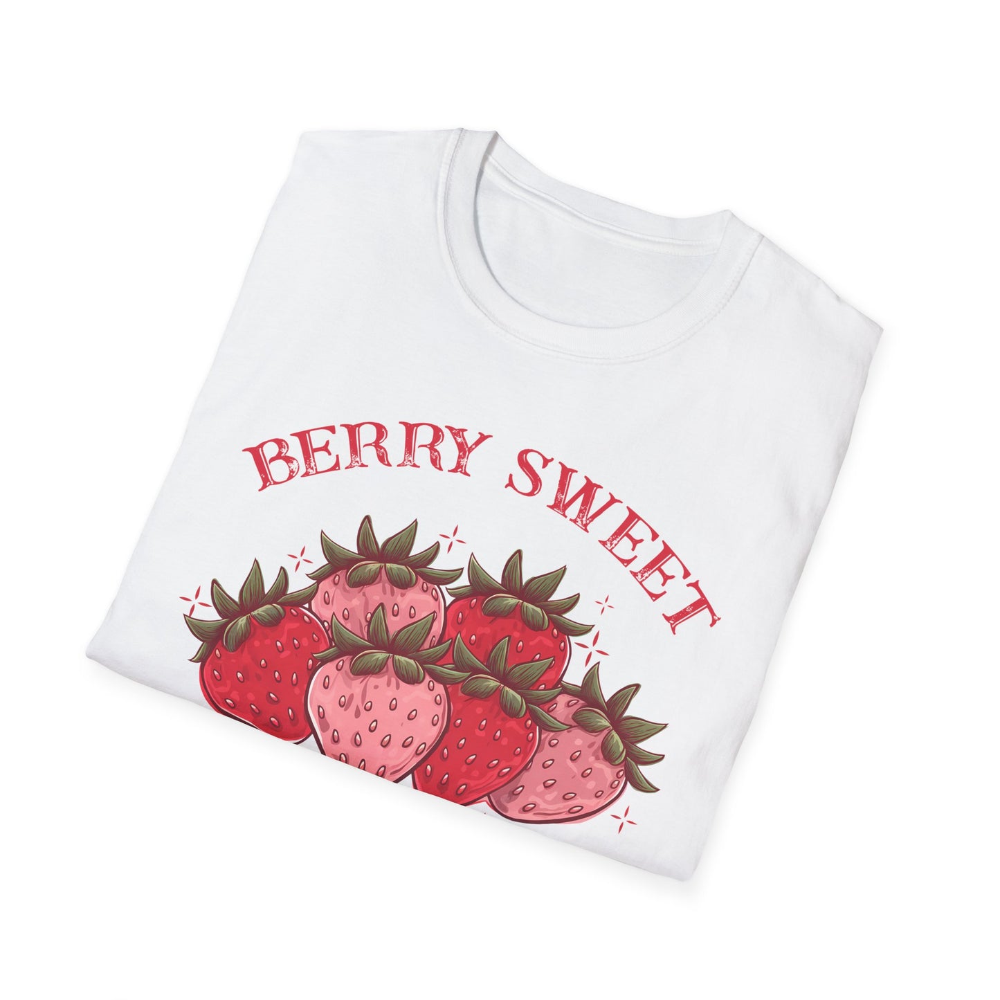 Berry Sweet Teacher T-Shirt - Adorable Strawberry Gift for Educators - Cute & Charming Appreciation Tee