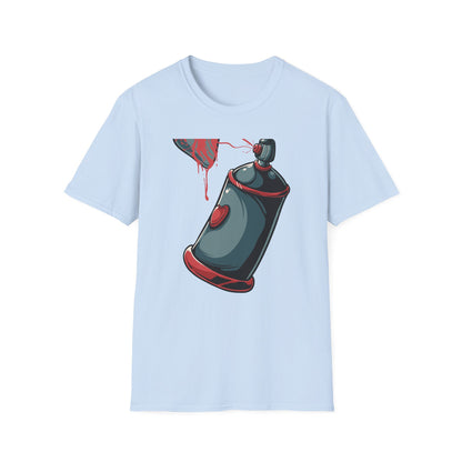 Expressive Graffiti Love T-Shirt | Spray Paint Heart Urban Art Tee | Bold Street Style Graphic for Artists