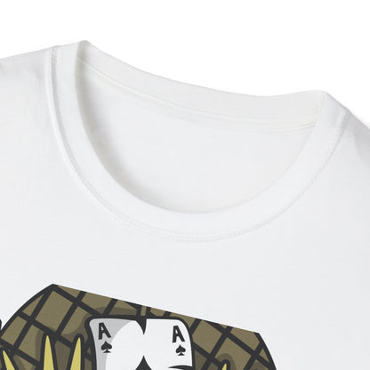 Born to Die Military Skull T-Shirt - Edgy Ace of Spades & Bullet Helmet Tee for Veterans, Bikers & Tattoo Lovers | Bold Statement Shirt