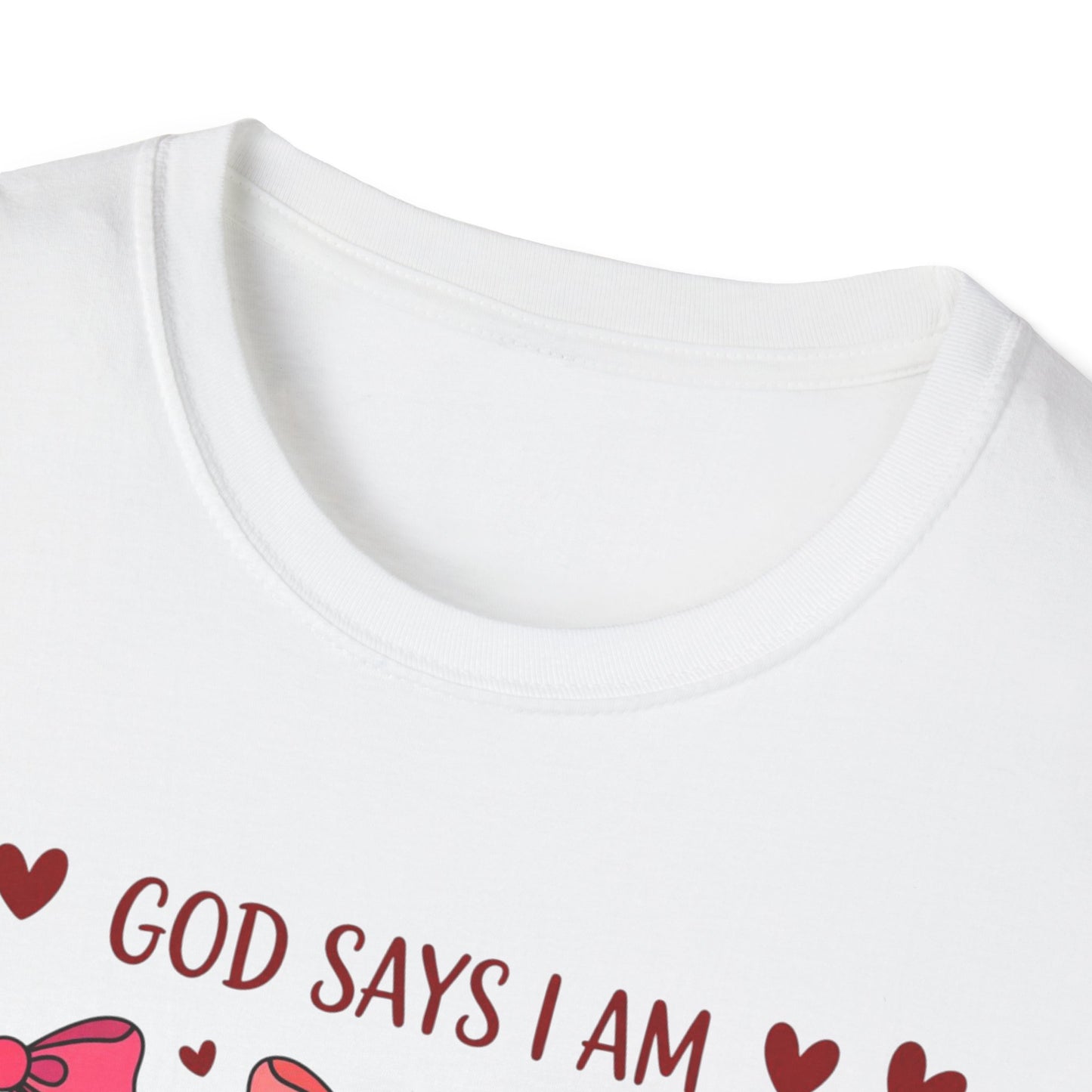 God Says I Am Precious Unique Lovely T-Shirt | Empowering Christian Affirmation Tee for Women & Girls | Faith & Self-Worth Gift