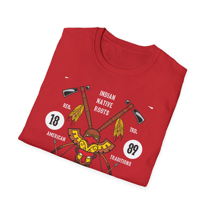 Majestic Native American Heritage T-Shirt - Tribal Totem & Warrior Symbols | Authentic Indigenous Culture Apparel