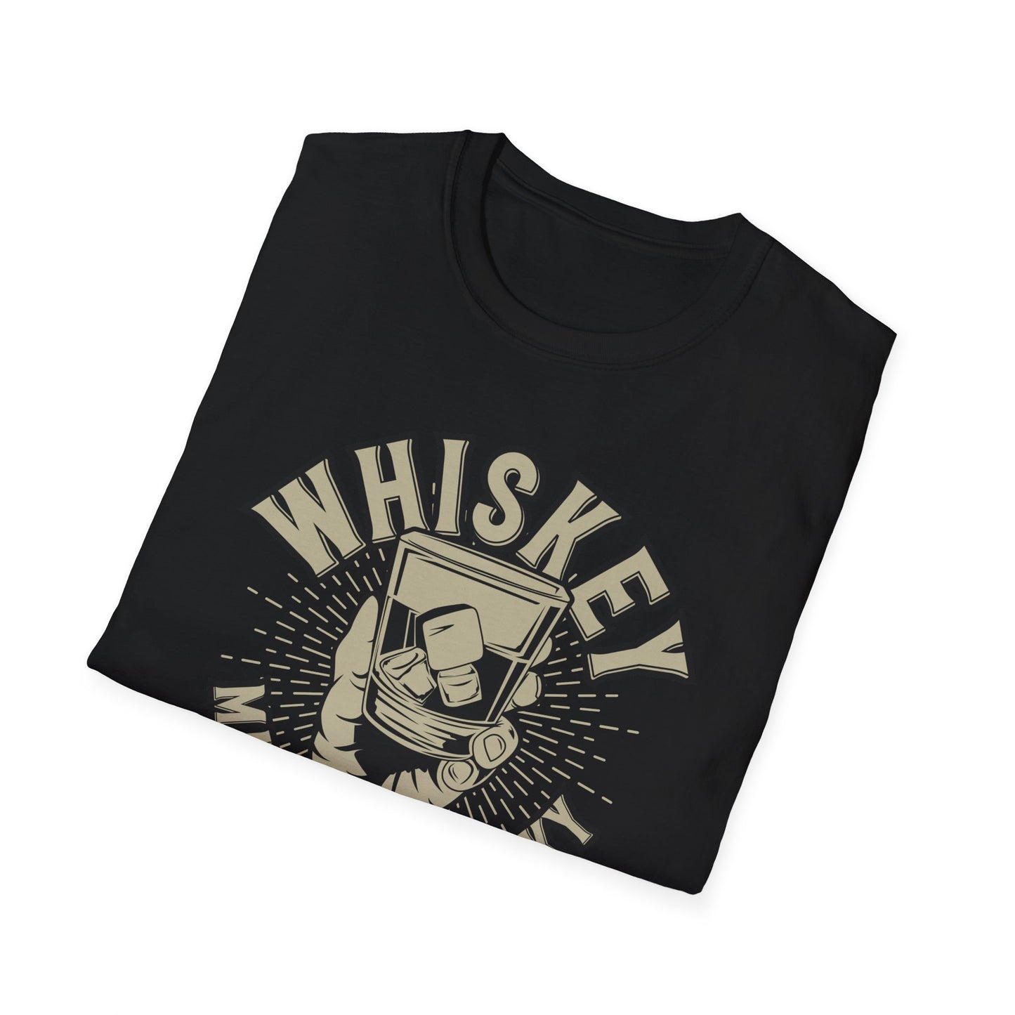Bold 'Whiskey Makes Me Frisky' T-Shirt - Funny Drinking Tee for Whiskey Lovers | Perfect Bar & Party Humor Gift